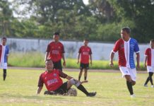 Laga Persahabatan Sepak Bola, Red Brother FC Unggul 5-1 Atas PWI Lamsel FC