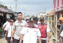 Bupati Nanang Ermanto Tinjau Proses Perkembangan Revitalisasi dan Relokasi Pasar Natar