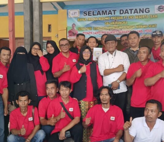 PT. ENS Gelar Sosialisasi Legalitas Produk Bersama Pioner se Provinsi Lampung