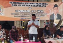 Anggota DPRD Lampung Selatan Kasmani Menggelar Sosialisasi Pembinaan IPWK di Kali Sari