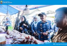 Menjelang Hari Raya Idulfitri 1447 Hijriah, Wabup Syaiful Turun Ke Pasar Jati Agung, Pastikan Stok Aman Dan Harga Terkendali